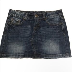 Vigoss Denim dark wash mini skirt size 1